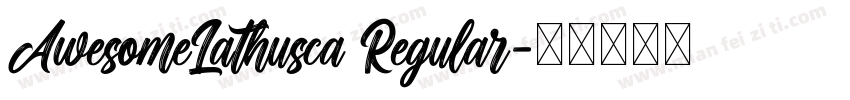 AwesomeLathusca Regular字体转换